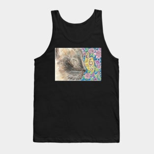 Siamese cat butterfly Tank Top